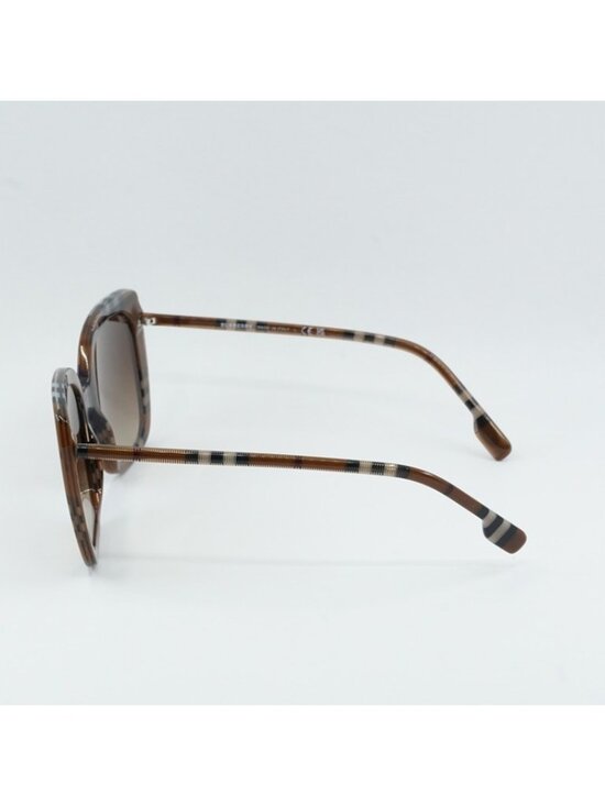 Burberry BE4323 400513 Women Sunglasses Check Brown Square Frame, Brown Lenses main image 4